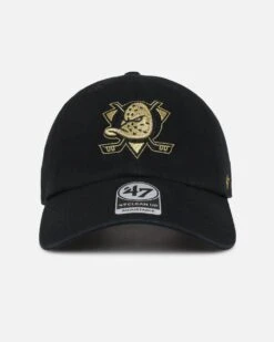 '47 BRAND 47 Brand Anaheim Ducks 'Metallic' 47 Clean Up Strapback Black/Gold