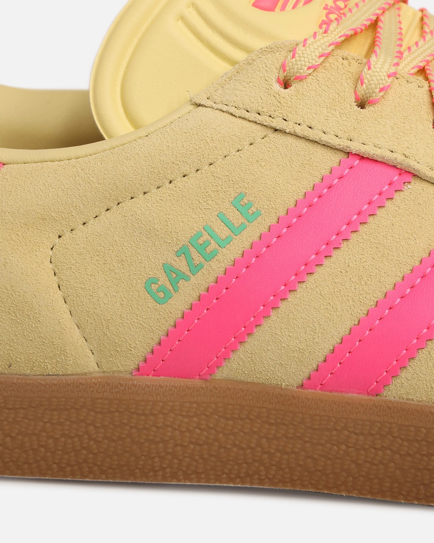 Adidas Women's Gazelle Yellow 9 Adidas Women's Gazelle Yellow - Image 7
