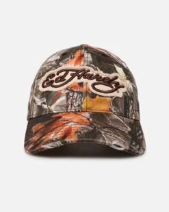 Ed Hardy Distressed Strapback Cap Real Tree Camo